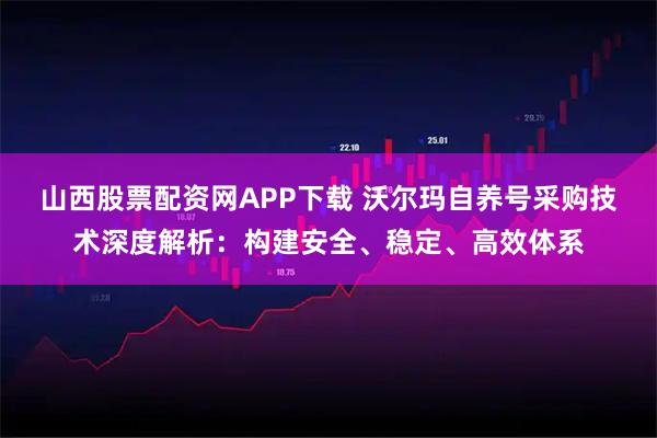 山西股票配资网APP下载 沃尔玛自养号采购技术深度解析：构建安全、稳定、高效体系